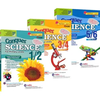 3 ספרים/סט SAP כובשת מדע בבית הספר היסודי גרסה בסיסית 1-6 כיתה סינגפור להוראת המדעים משלים לימוד